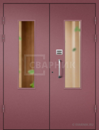 Подъездная дверь с кодовым и врезным замками ПД-101