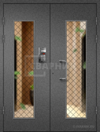 Входная дверь остекленная МДФ ПД-68