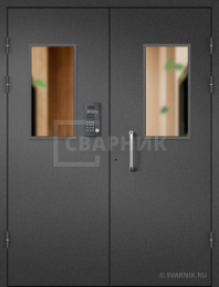 Входная дверь для подъезда остекленная ПД-34