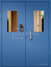 Тамбурная остекленная дверь с порошковым напылением ПД-22